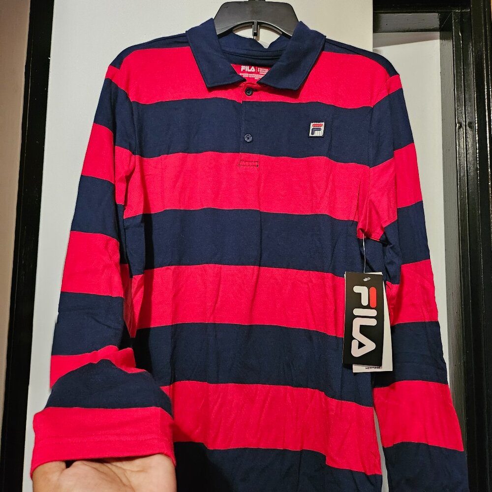 Fila Heritage Collared Boyfriend Polo Shirt